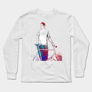 Cycling Bike sport art #cycling #sport Long Sleeve T-Shirt